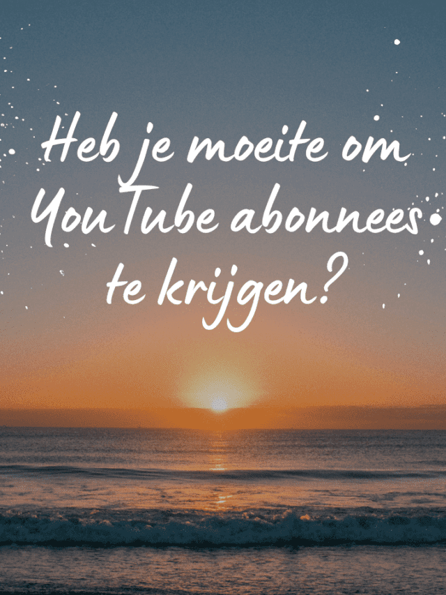 Heb je moeite om youtube abonnees te krijgen